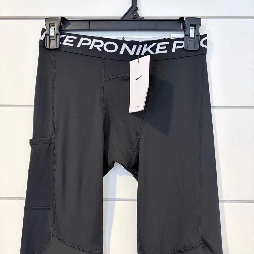Nike Pro Dri-FIT Kids XL Black Compression Leggings NWT Athletic